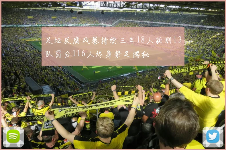 足坛反腐风暴持续三年18人获刑13队罚分116人终身禁足揭秘